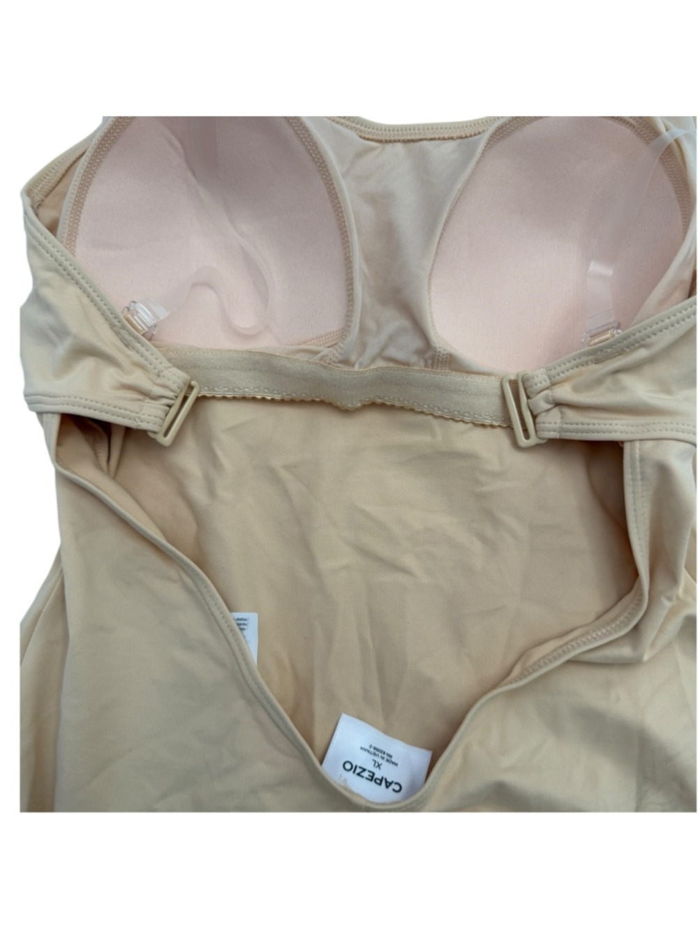 Capezio Bratek Leotard Nude Beige XL NWT - Picture 4 of 7